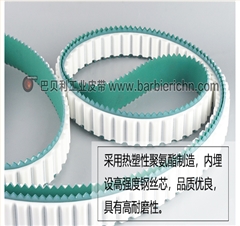 AT20加PU加绿布 玻璃加工中心同步带